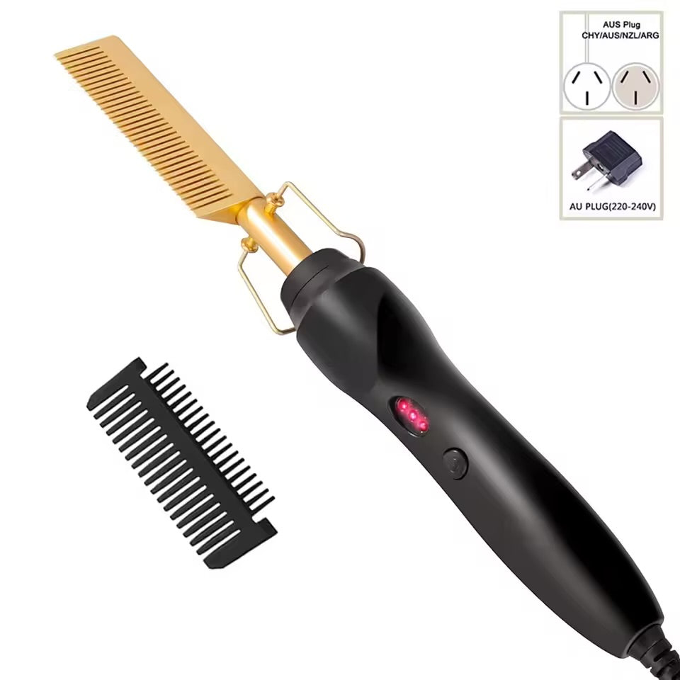 2-in-1 Hot Comb Hair Straightener