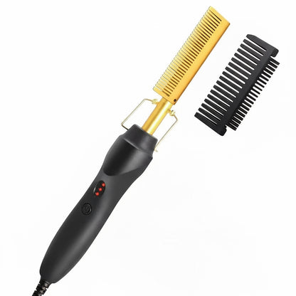2-in-1 Hot Comb Hair Straightener